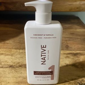 Native facial care moisturizer facial cleanser